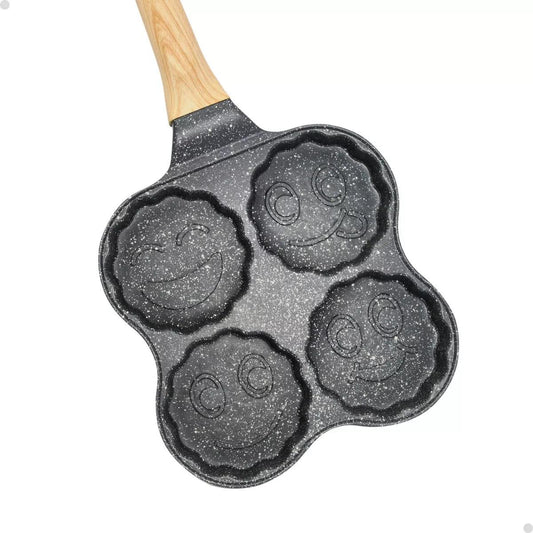 Frigideira Antiaderente 4 Em 1 Para Panquecas Ovos e Hamburguer - Cliquemaster