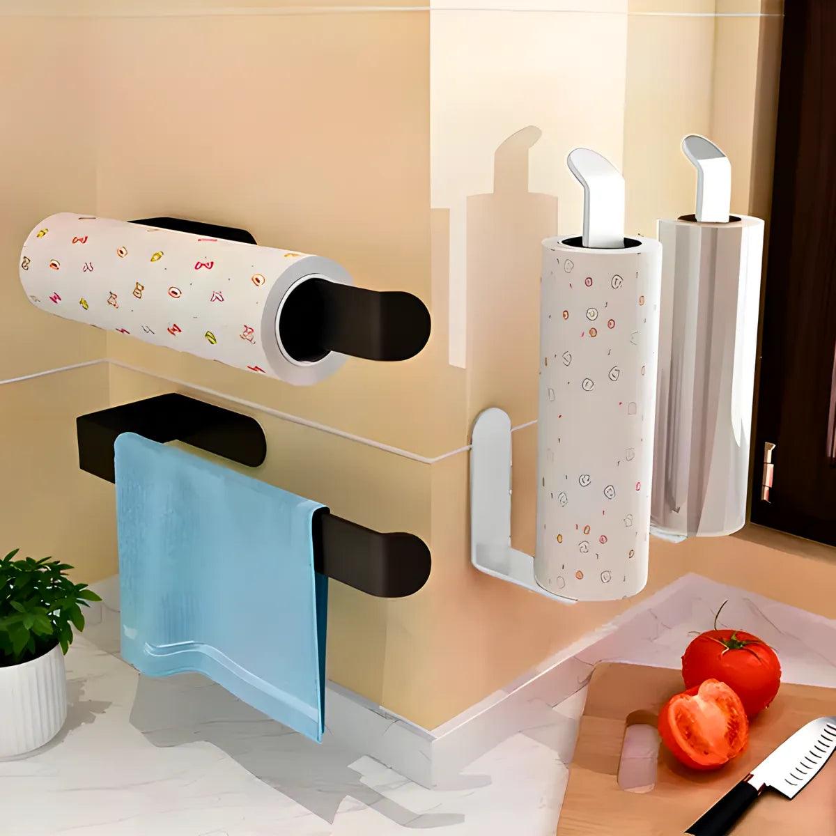 Suporte Multiuso Papel Toalha Com Adesivo Para Parede - Cliquemaster
