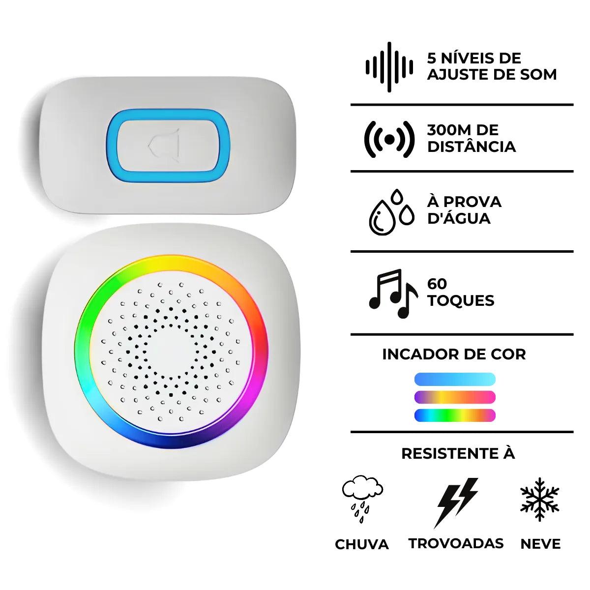 Campainha C/ Câmera Wifi Sem Fio - Cliquemaster