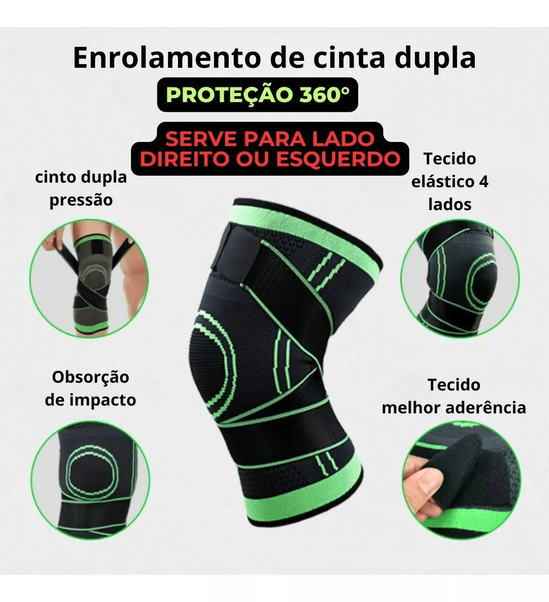 Joelheiras de Compressão Tamanho Único (Cópia) - Cliquemaster