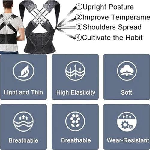 Corretor de Postura Cervical e Lombar - Cliquemaster