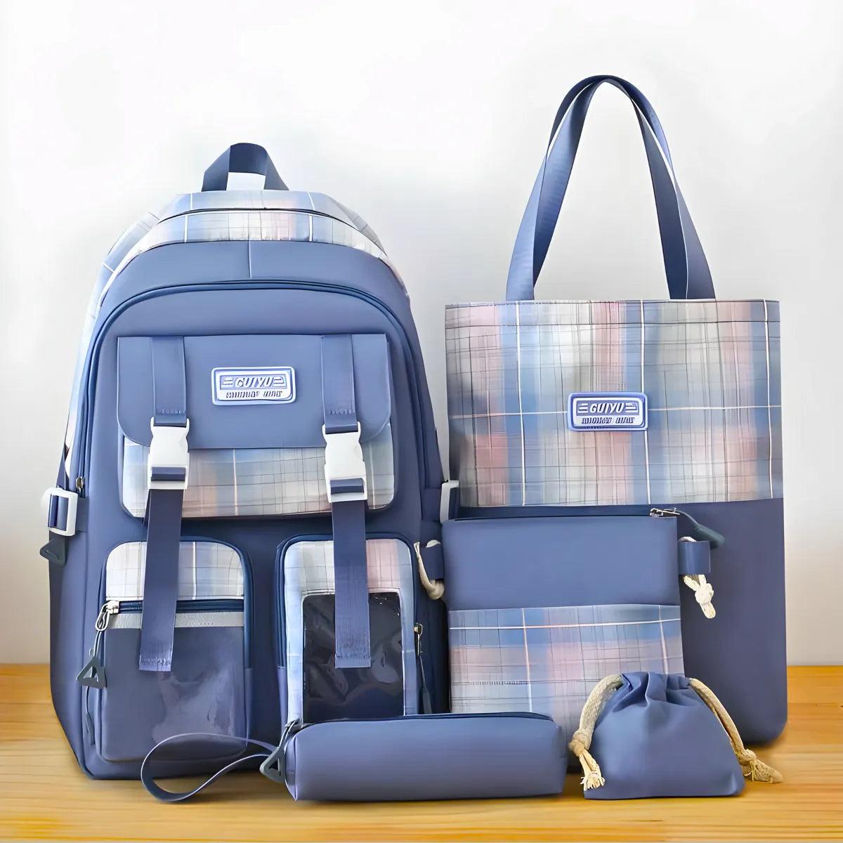 Kit Mochila e Acessórios 5 Pçs - Cliquemaster