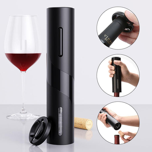 Abridor de Vinhos Saca Rolhas Elétrico Automático - Cliquemaster