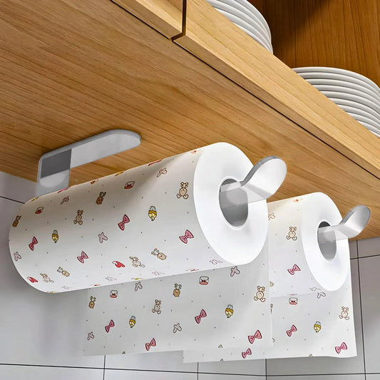 Suporte Multiuso Papel Toalha Com Adesivo Para Parede - Cliquemaster