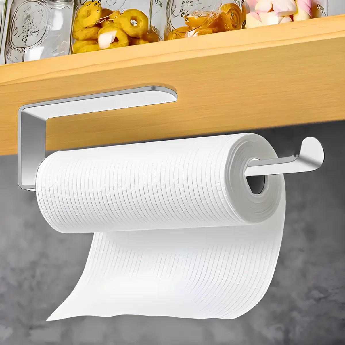 Suporte Multiuso Papel Toalha Com Adesivo Para Parede - Cliquemaster