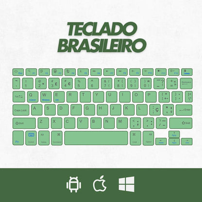 Teclado Sem Fio Bluetooth Recarregável Com Mouse - Cliquemaster
