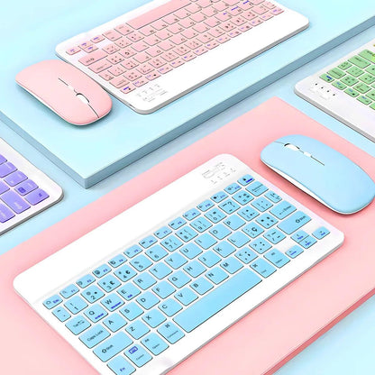 Teclado Sem Fio Bluetooth Recarregável Com Mouse - Cliquemaster