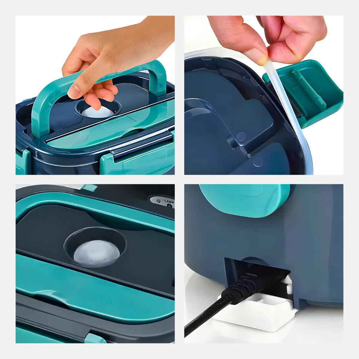 Marmita Elétrica Portátil Bivolt - VERDE - Cliquemaster