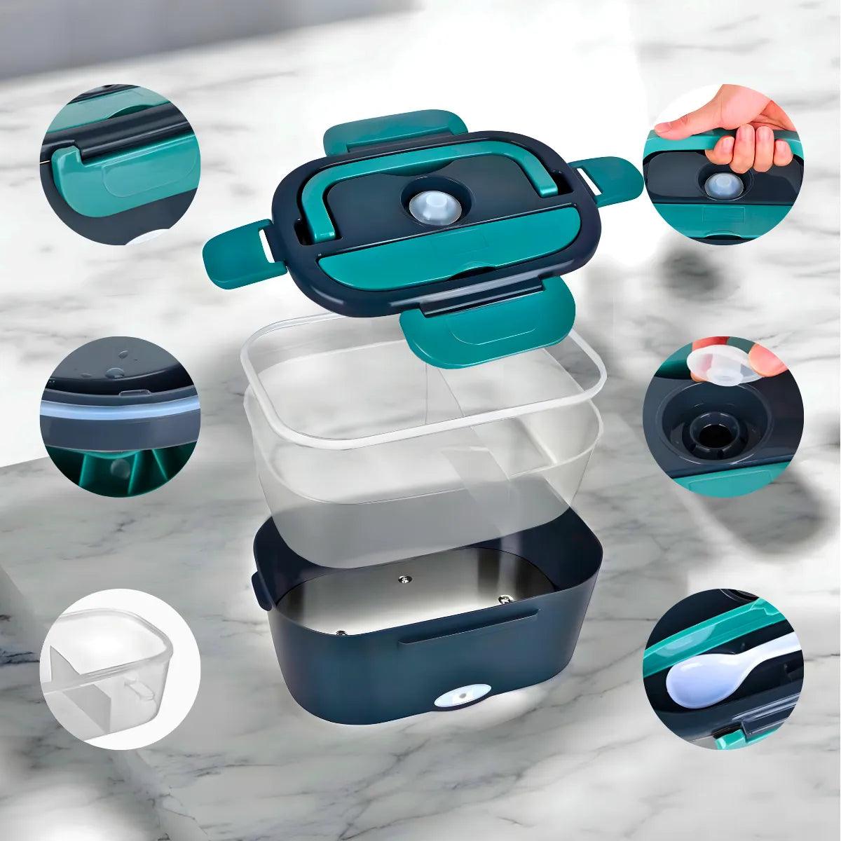 Marmita Elétrica Portátil Bivolt - VERDE - Cliquemaster