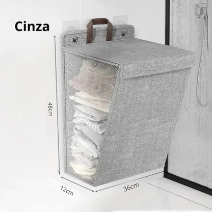 Cesto Organizador de Roupa Dobrável - Tazzi - Cliquemaster