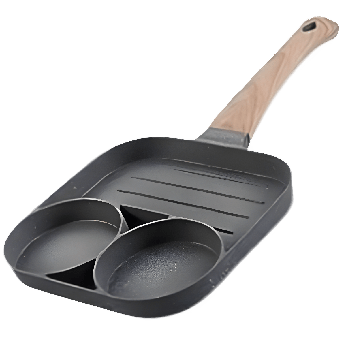 Frigideira Antiaderente 4 Em 1 Para Panquecas Ovos e Hamburguer - Cliquemaster