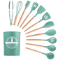 Kit Utensílios Cozinha 12 Peças Silicone Antiaderente - Cliquemaster