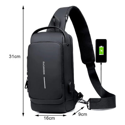 Pochet masculina cadeado anti-roubo à prova d'água - Cliquemaster