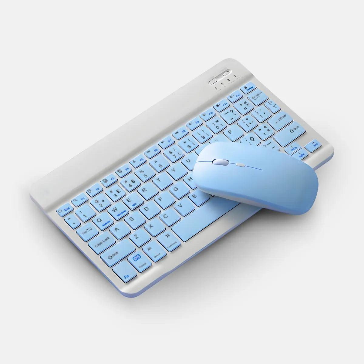 Teclado Sem Fio Bluetooth Recarregável Com Mouse - Cliquemaster