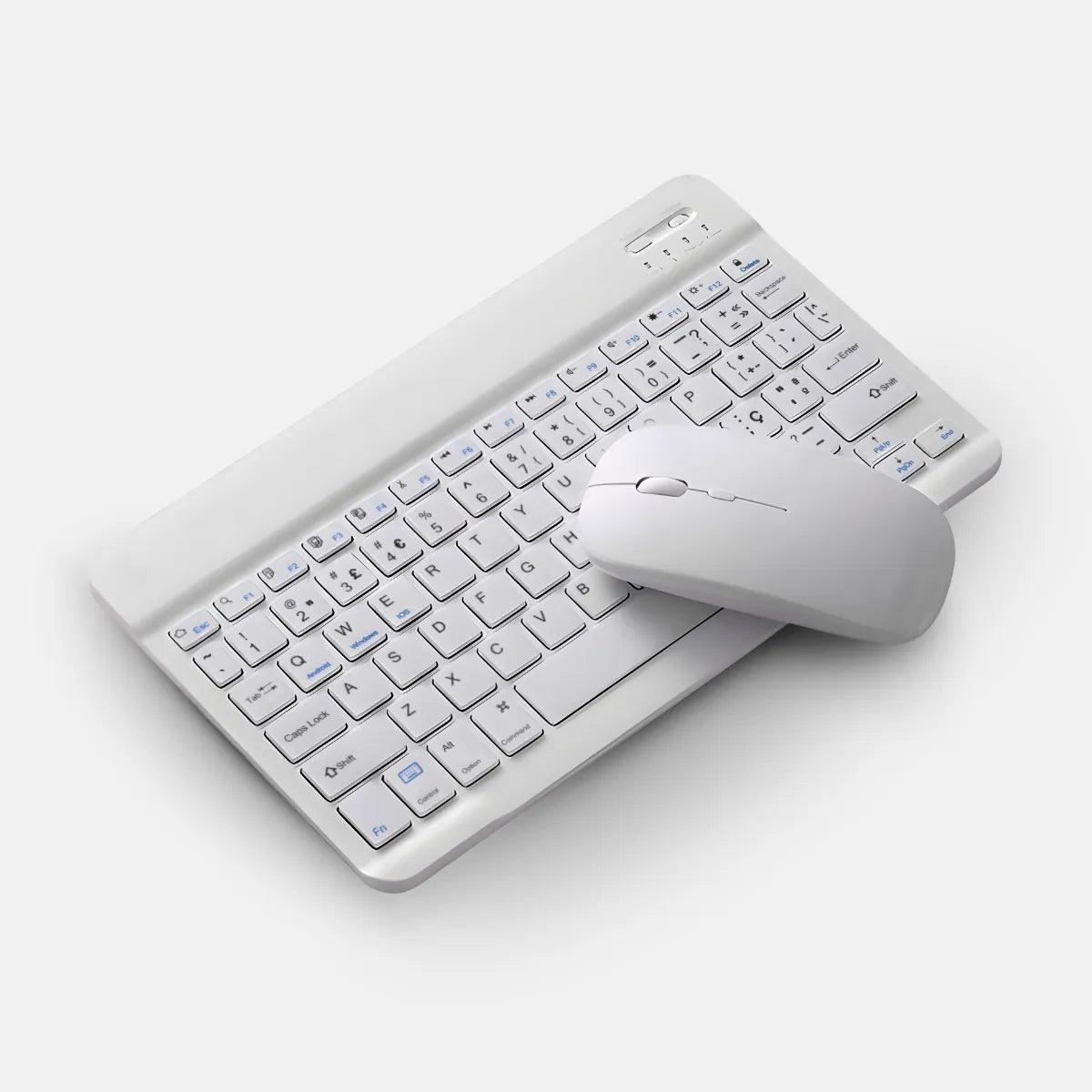 Teclado Sem Fio Bluetooth Recarregável Com Mouse - Cliquemaster