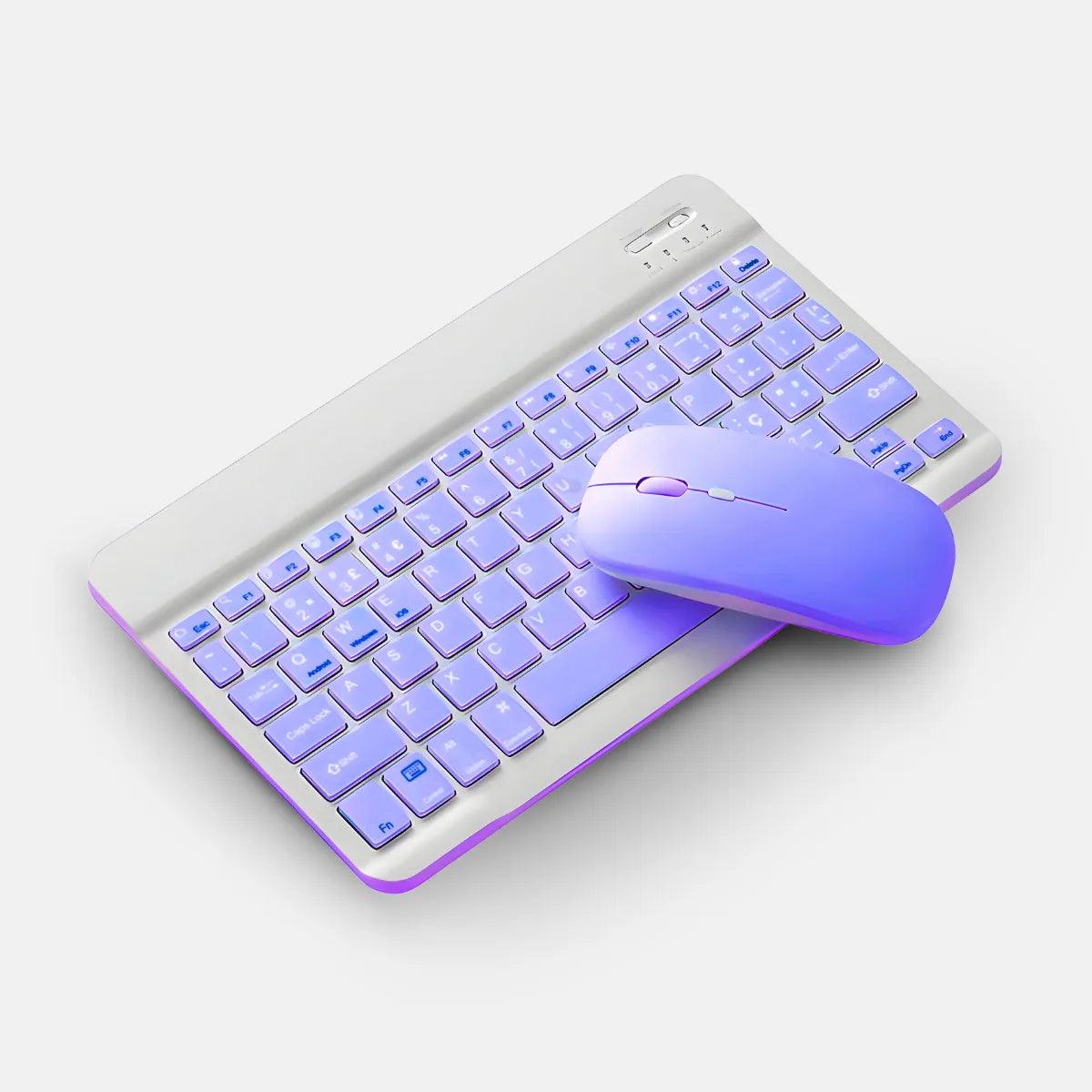 Teclado Sem Fio Bluetooth Recarregável Com Mouse - Cliquemaster