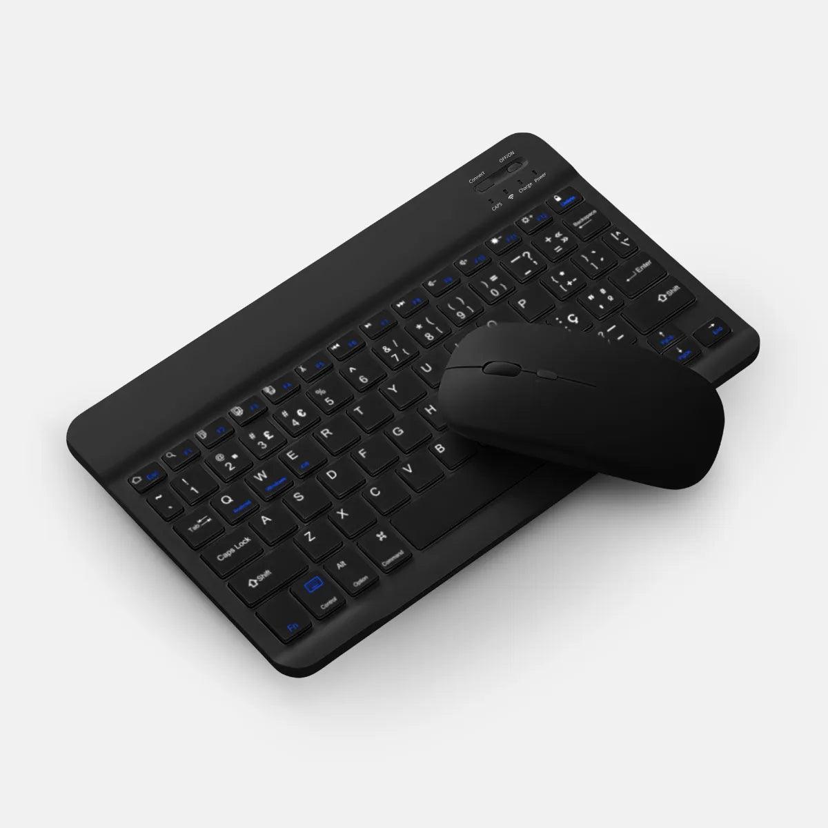 Teclado Sem Fio Bluetooth Recarregável Com Mouse - Cliquemaster