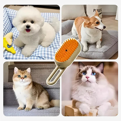 Escova A Vapor Para Pets 3 Em 1 - Cliquemaster