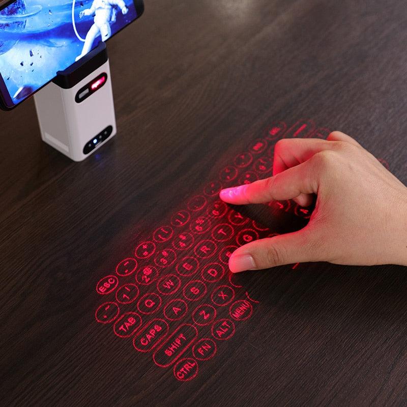 Teclado a laser virtual sem fio portátil - Cliquemaster